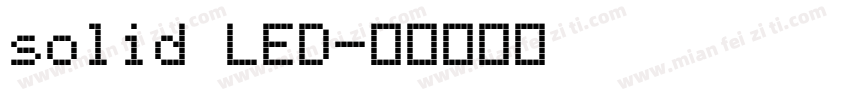 solid LED字体转换